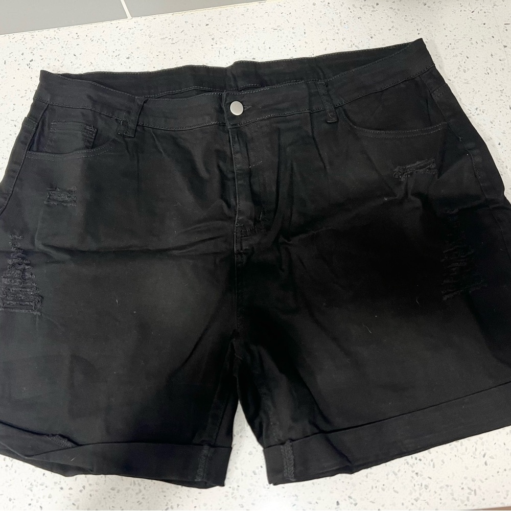 Black Women's Shorts 3XL